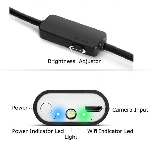 دوربین آندوسکوپی شلنگی 5 متری WIFI با انعطاف(فنری)دوربین شلنگی - تصویر 5