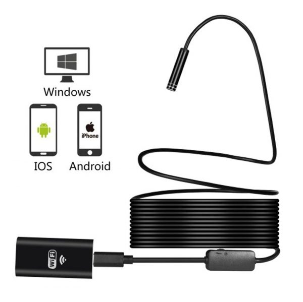 دوربین آندوسکوپی شلنگی 5 متری WIFI با انعطاف(فنری)دوربین شلنگی - تصویر 9