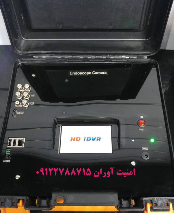 پکیج شماره 6❤دوربین شلنگی آندوسکوپی+مانيتور رنگی با پرتاب نور 4 متر+باكس ضبط فنردار10تا100متری - تصویر 6